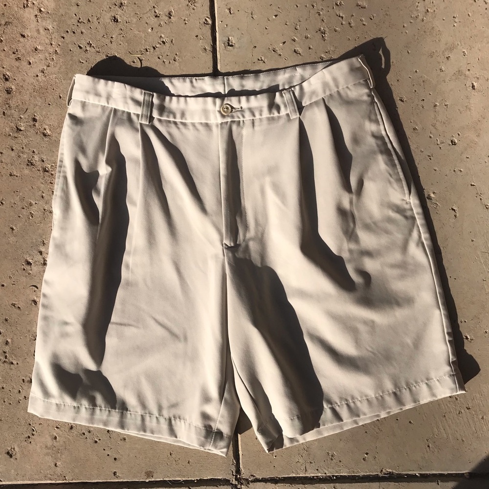 Khaki golf shorts, Lone Cypress, size 34